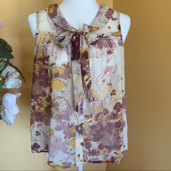 H&M Tops - H&M Botanical Floral sleeveless size 4 Top.